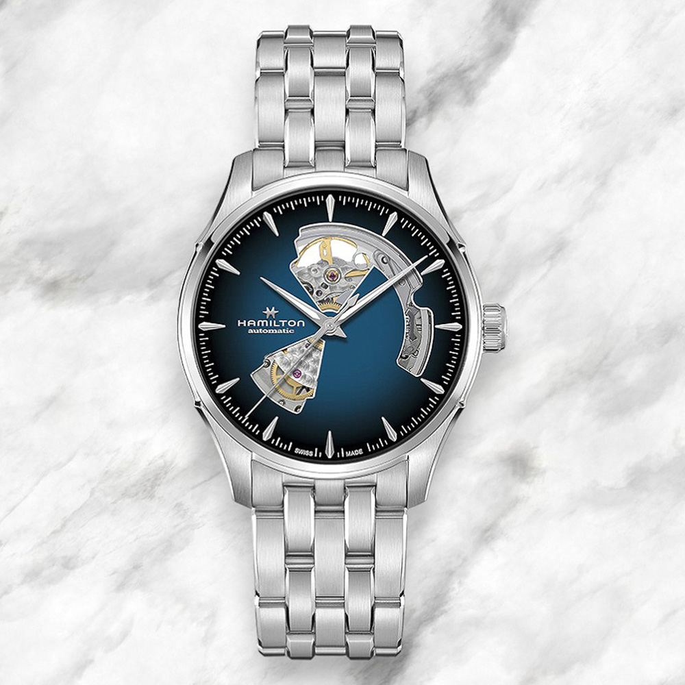 Hamilton Jazzmaster Open Heart Acciaio